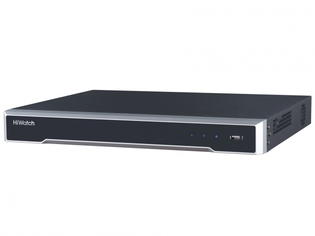 16-ти канальный IP-видеорегистратор с PoE, аудиовход: 1 VGA до 1080Р, 1 HDMI до 4К; разрешение записи до 8Мп; 2 SATA для HDD до 10Тб