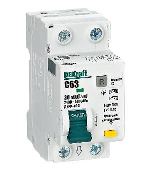 Автоматический выключатель дифференциального тока 1Р+N 32А 30мА тип AC х-ка C (ДИФ-103 4.5кА) 