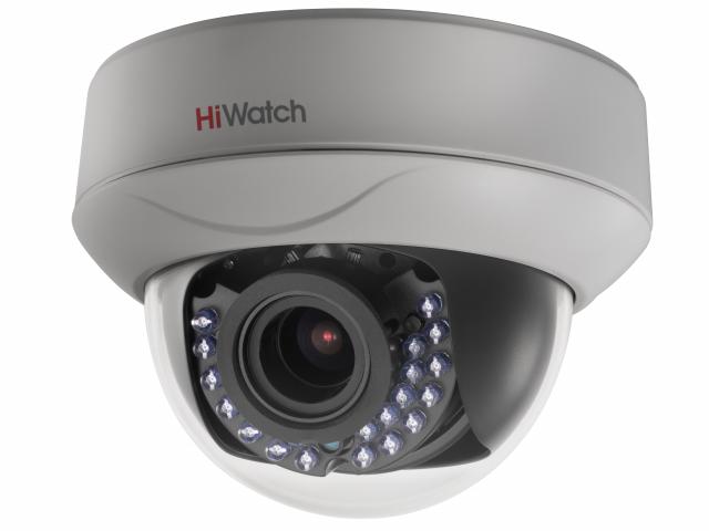 2Мп внутренняя купольная HD-TVI камера с ИК-подсветкой до 30м, 1/2.7" CMOS; 2.8-12мм; 105° - 32,8°; механический ИК-фильтр;