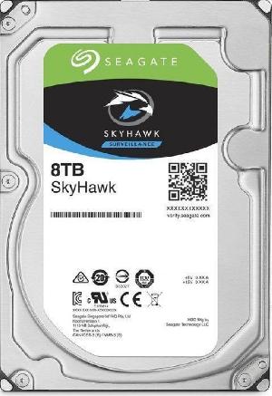 HDD 8Tb  Жесткий диск SEAGATE Skyhawk SATA III, 3.5", (7200rpm) 256Mb