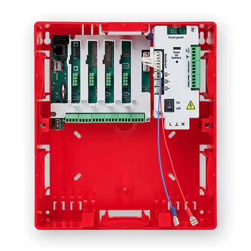 контроль до 512 радиоканальных извещателей и 300 оповещателей Астра-Прайм через радиорасширители (868 МГц), до 100 безадресных ШС через модули ШС, 4 слота для установки модулей расширения, встроенный источник питания