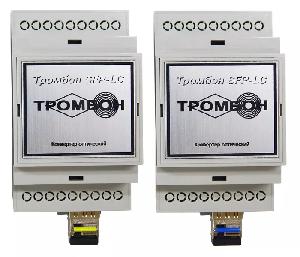 Комплект конвертеров оптических «Тромбон SFP-LC» предназначен для применения в составе систем промышленной автоматики и телеметрии для двунаправленной передачи сигналов четырёхпроводного интерфейса RS485 (RS422) по одному оптическому одномодовому вовлокну на расстояния 20 км.