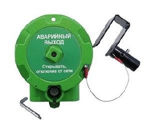 Устройство дистанционного пуска взрывозащищенный&nbsp;&nbsp;&nbsp;&nbsp;"Аварийный Выход" (зеленый) IP67. -60°C ... +85°C. Категории I, IIA, IIB, IIC. Материал корпуса - алюминиевый сплав АК12. 1ExdIIСT6.