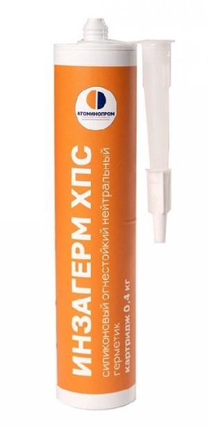 Герметик огнезащитный нейтральный силиконовый 400 мл ИНЗАГЕРМ ХПС