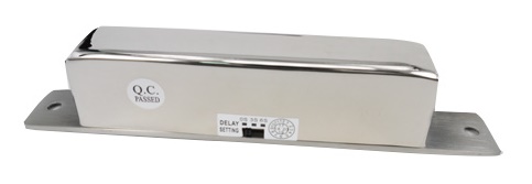 Соленоидный замок со встроенным датчиком состояния замка; врезной; 12-24В; светодиодная индикация (2 цв.); тип замка НО