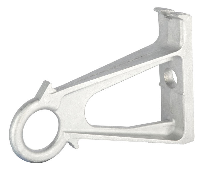 Кронштейн анкерный, поддерживающий, для размещения на опорах и плоской поверхности, максимальная рабочая нагрузка 6 кН