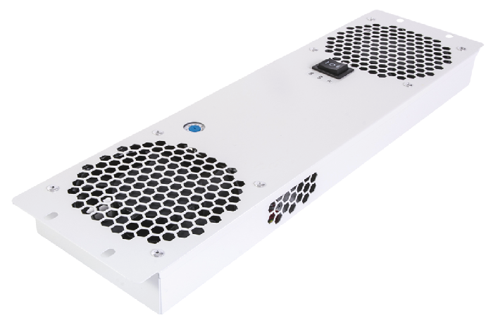 Модуль вентиляторный, 2 вентилятора с терморегулятором 3U