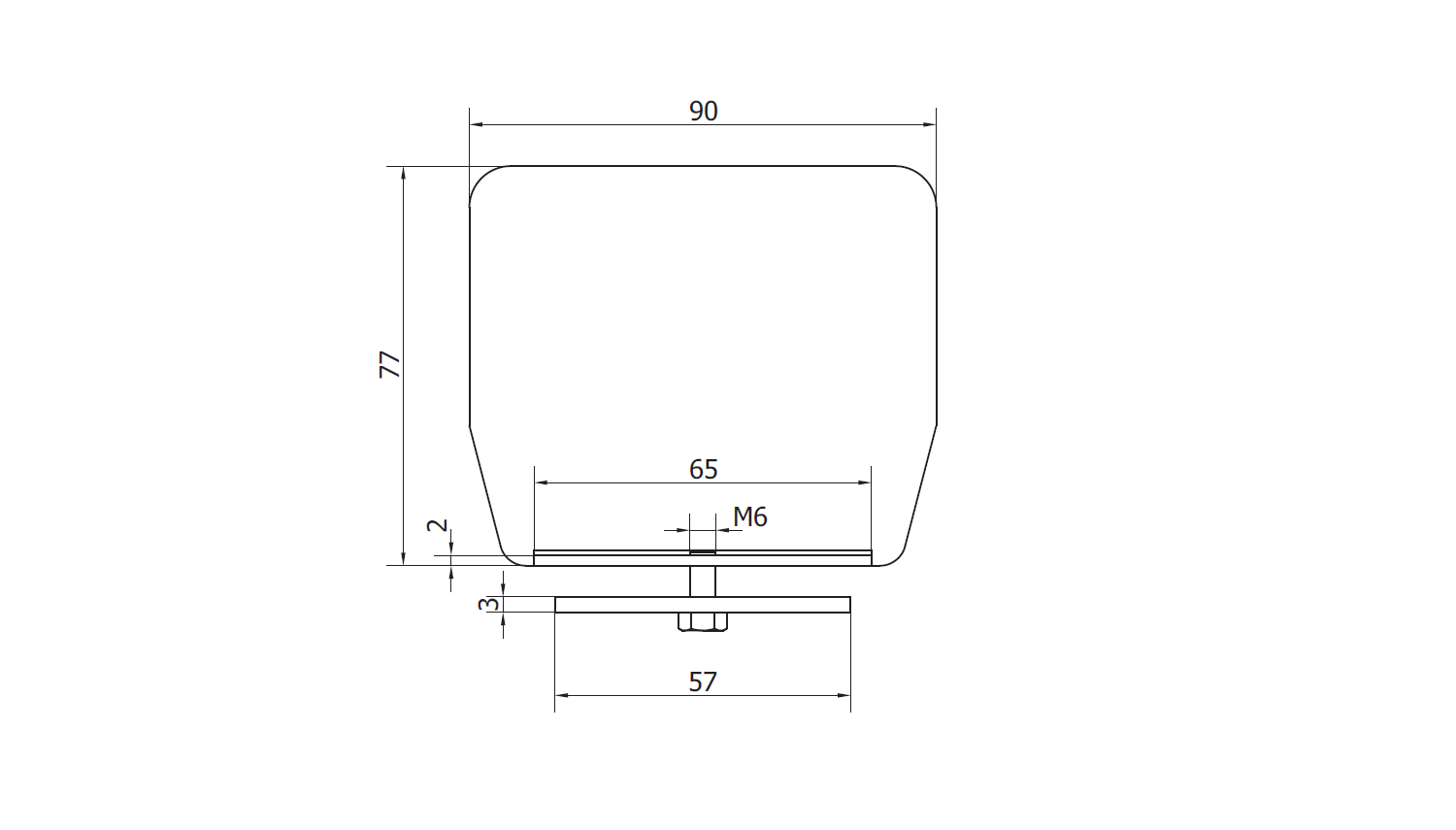 заглушка рельса и/или концевого ролика M