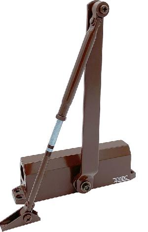 Доводчик механический&nbsp;&nbsp;до 75 кг , 2-х скоростной, регулируемый. -45...+45 °С.&nbsp;&nbsp;176х39х63. Установочный размер: 162х19 мм. 1300 г. Цвет: коричневый.