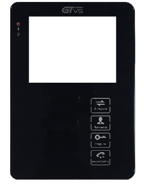Монитор видеодомофона 4,3" черный. Hands-Free монитор домофона.  4,3-дюймовый TFT-дисплей, разрешение экрана 320х240 RGB, акриловая панель , сенсорное управление. Поддержка до 4 мониторов в параллель + 2 вызывных  панели  + 2 камеры + 2 ИК-датчика(НО/НЗ).