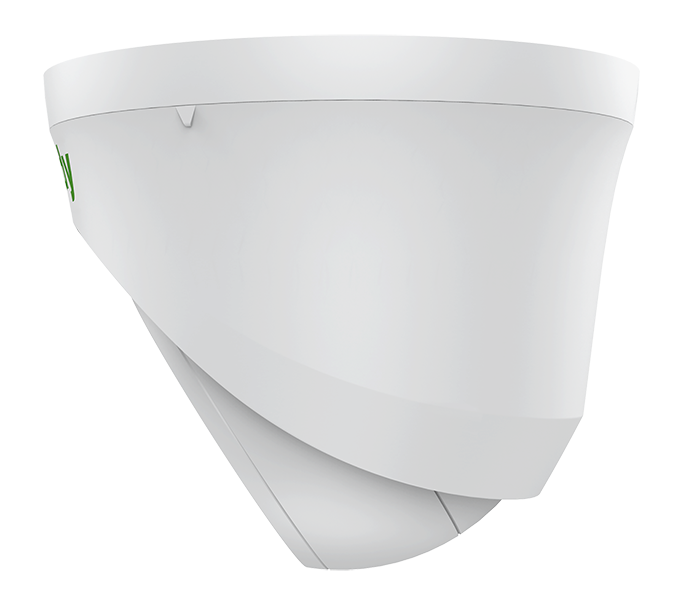 IP камера купольная "турель", 2Мп, 1920×1080@30к/c, DWDR, цвет: 0.02лк, S+265, H.265(HP), S+264, H.264(HP, MP, BP), 2.8мм, встроенный микрофон, G.711A, только PoE 802.3af, адаптивная ИК подсветка до 30м, защита IP40, только детектор движения, без тревожных входов/выходов, без поддержки microSD