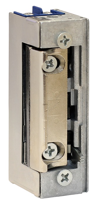 Защёлка электромеханическая симметричная, HЗ, без планки, регулируемый язычок, механическая и длительная электрическая разблокировка, 12V AC/DC - 300мА, -15 °C to +40 °C