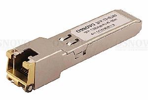 Медный SFP модуль Gigabit Ethernet с разъемом RJ45. Скорость 10/100/1000 Мбит/с. Интерфейс: SGMII. Расстояние передачи до 100 м. 13,8x13,7x68мм. 0…+70°С.
