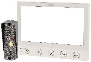 Комплект: монитор видеодомофона 7" AHD и панель вызова 1080P, 4-х проводная линия связи, поддержка 2-х панелей вызова, поддержка 2 доп. мониторов, поддержка 2 доп. камер, встроенный блок питания, белый монитор