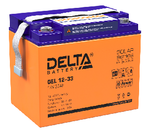 Аккумулятор гелиевый 33 А/ч., 12В, 194х132х168, GEL series (GEL 12-33) 