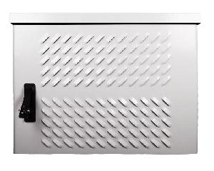 Шкаф уличный всепогодный настенный 9U (Ш600 × Г300), передняя дверь вентилируемая