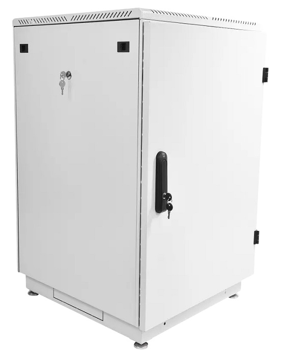 Шкаф телекоммуникационный напольный 22U (600 × 600) дверь металл