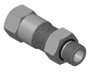 Кабельный ввод с резьбой М20х1,5 мм для открытой прокладки кабеля с проходным диаметром d=6-10 мм