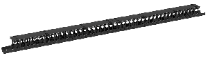 Органайзер кабельный вертикальный, 47U, для шкафов серий TFR-R, TFI-R и TFA, Ш97хГ110мм, металлический, с пластиковыми пальцами, с крепежом, цвет черный
