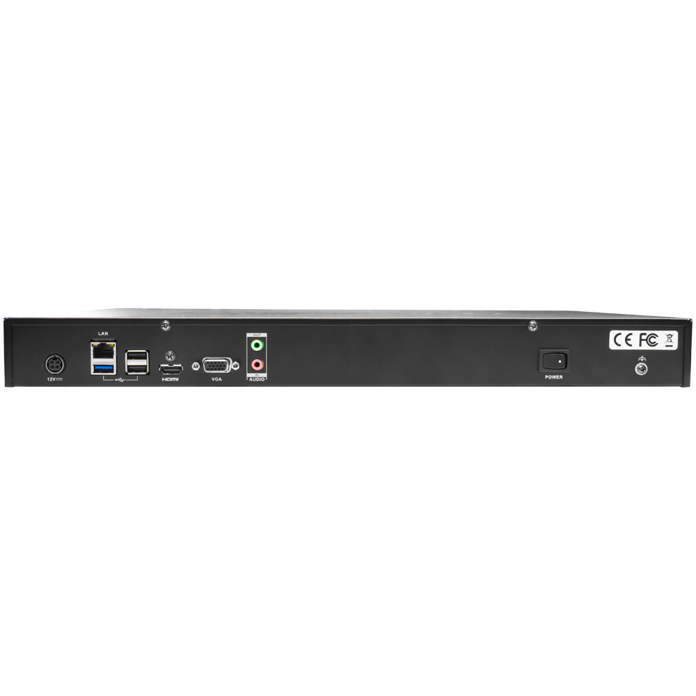 Сетевой видеорегистратор для IP-видеокамер на базе Trassir OS. до 16 IP видеокамер Hikvision или Activecam (суммарный поток до 128 Мбит). Без HDD в комплекте.