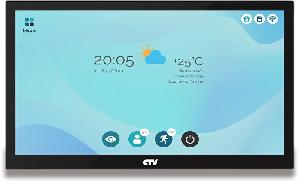 Монитор видеодомофона с технологией Touch Screen для управления работой и параметрами монитора,&nbsp;&nbsp;IPS 10", 1024х600, до 2 панелей, до 2 видеокамер, SD до 256Gb, поддержка форматов AHD, TVI, CVI и CVBS, встроенный модуль Wi-Fi, поддержка P2P,&nbsp;&nbsp;моб устройств с ОС Android, iOS. ПО CTV HOME, автоответчик,&nbsp;&nbsp;функция фоторамки и часов,&nbsp;&nbsp;встроенный источник питания