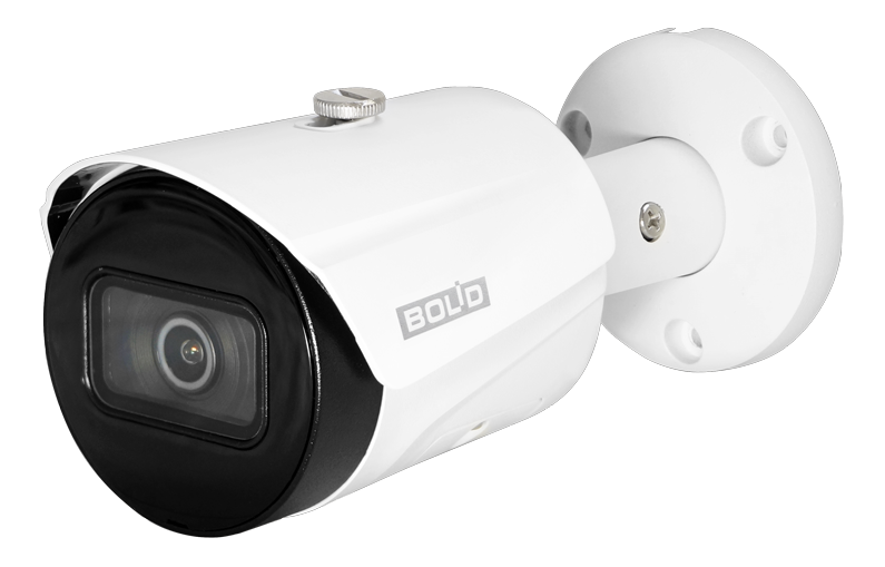 Уличная цилиндрическая видеокамера  2 Мп, 1/2.7'' КМОП; объектив 3,6мм; ИК-подсветка (до 30 м); H.265, MicroSD, DC12V, PoE; DWDR; IP67; -40 °C ~ +60 °C