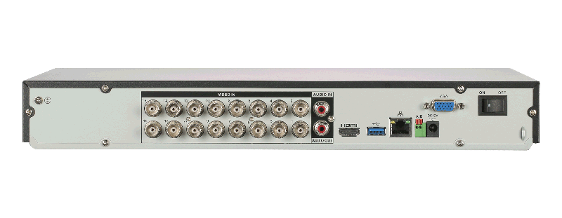 16-канальный HDCVI-видеорегистратор с FR Формат видеосигнала: HDCVI, AHD, TVI, IP, CVBS; отображение: до 5Мп; запись: до 5M-N@10к/с, 1080N@25к/с; кодирование: AI/H.265+, H.265, H.264+, H.264;&nbsp;&nbsp;IP-каналы: до 24 каналов, до 6Мп; накопители: 2 SATA III до 16Тбайт (каждый)