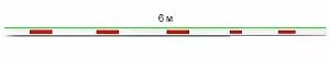 Телескопическая стрела (6м) 3.2м+3м Стандартная противоударная резиновая полоса, со светодиодной индикацией для серии шлагбаумов ProBG.