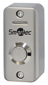 Кнопка металлическая, 2-х цветный СИД индикатор, накладная, НР контакты, 60х29х25 мм.