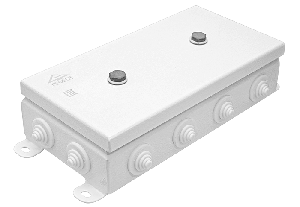 Коробка монтажная общепромышленные, оцинкованная сталь 1,2мм, IP55, 123х240х62 мм