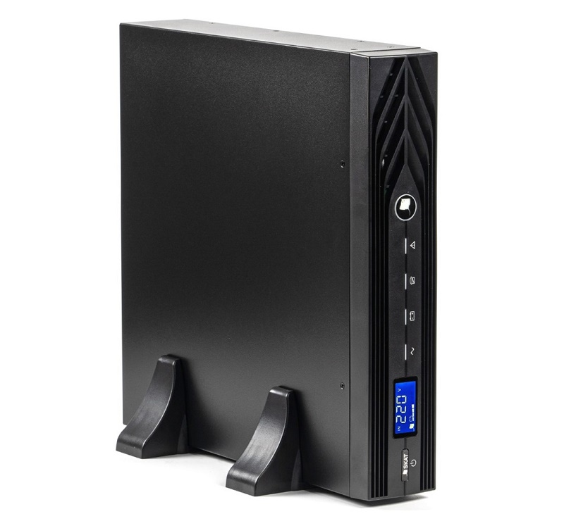 Источник бесперебойного питания 220В,  2000ВА (1800 Вт)  On-Line, синусоидальная форма выходного напряжения, АКБ: внешние 4 шт от 40 до 200 Ач, возможность подключения внешних батарейных блоков SKAT BC.  Ток заряда АКБ - 6А, Выходные разъёмы: Schuko - 2 шт