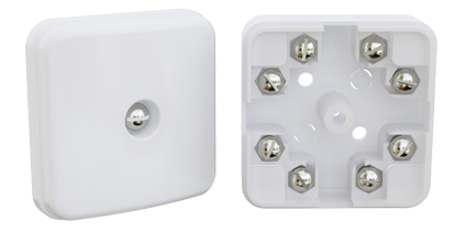 Коробка разветвительная низковольтная на винте, 4 контакта, 42x42x21 мм.