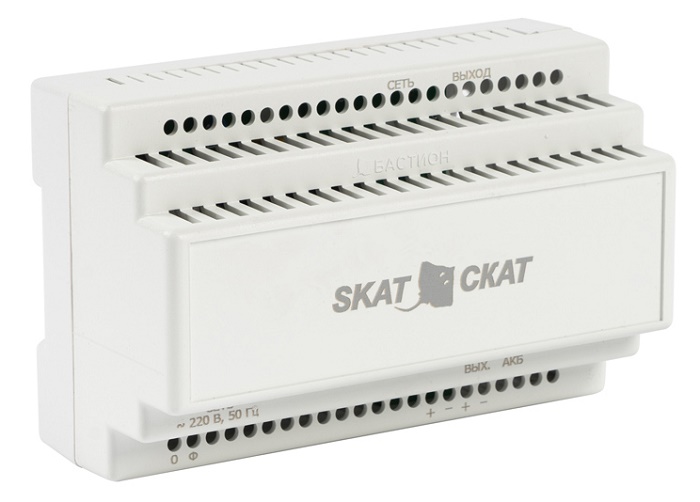 Источник бесперебойного питания 12В 4А, под DIN рейку 35 мм&nbsp;&nbsp;Внешний АКБ 17-26 Ач., 139х89х65 мм