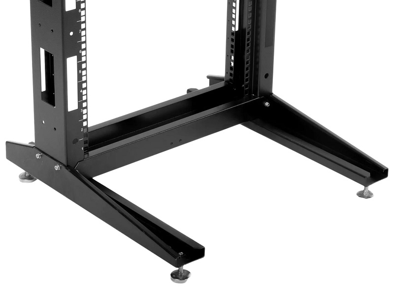 Стойка телекоммуникационная универсальная 33U однорамная, цвет черный