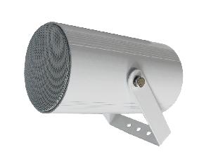 Оповещатель активный охранно-пожарный, встроенный усилитель мощности, речевой, настенно - потолочный, в корпусе "звуковой прожектор", однонаправленный, 10 Вт, напряжение питания 220В, 103 дБ, 100Гц-15кГц, D125x220мм, металл, 2,2 кг