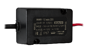 Модуль источника питания - входное - сеть 50/60 Гц - 100-267 В, выходное - 12В-1А. Защита оболочки IP67, от минус 40 до +50°С