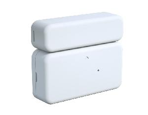 Датчик открытия (Contact Sensor) радиоканальный магнито-контактный. Одна или две зоны охраны. батарея CR123. -20 до +50°С. ABS-пластик, совмещенный тампер и датчик отрыва от стены.