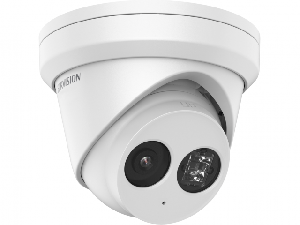 Уличная купольная IP-камера 8Мп с EXIR-подсветкой до 30м и технологией AcuSense, 1/2,8" Scan CMOS; объектив 2,8мм; угол обзора 107°;