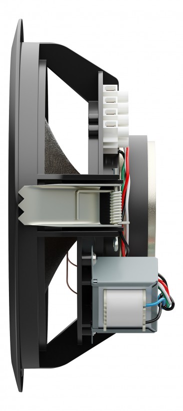 Потолочный громкоговоритель 10/5/2,5 Вт, черный