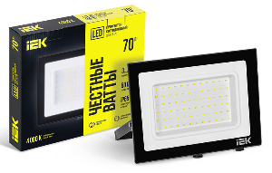 Прожектор LED СДО 06-70 IP65 4000К черный