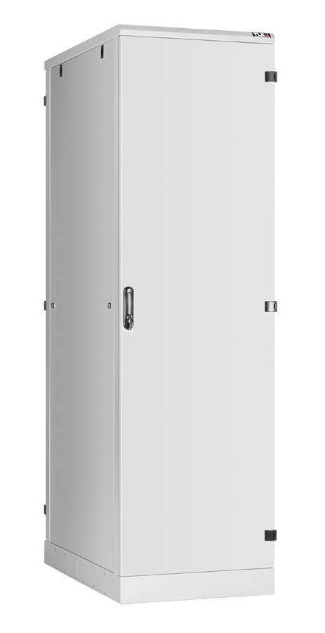 Напольный шкаф 19", 42U, металлическая дверь, Ш600хВ2060хГ1000мм, в разобранном виде, серый