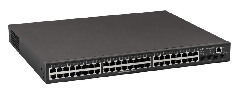 Управляемый L2+ коммутатор PoE Plus, 800Вт, порты: 48-Ethernet, 4-SFP