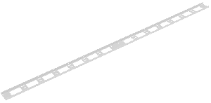 Органайзер кабельный вертикальный, 47U, для шкафов серий TFI-R, Ш75хВ2020хГ20мм, металлический, с крепежом, цвет серый