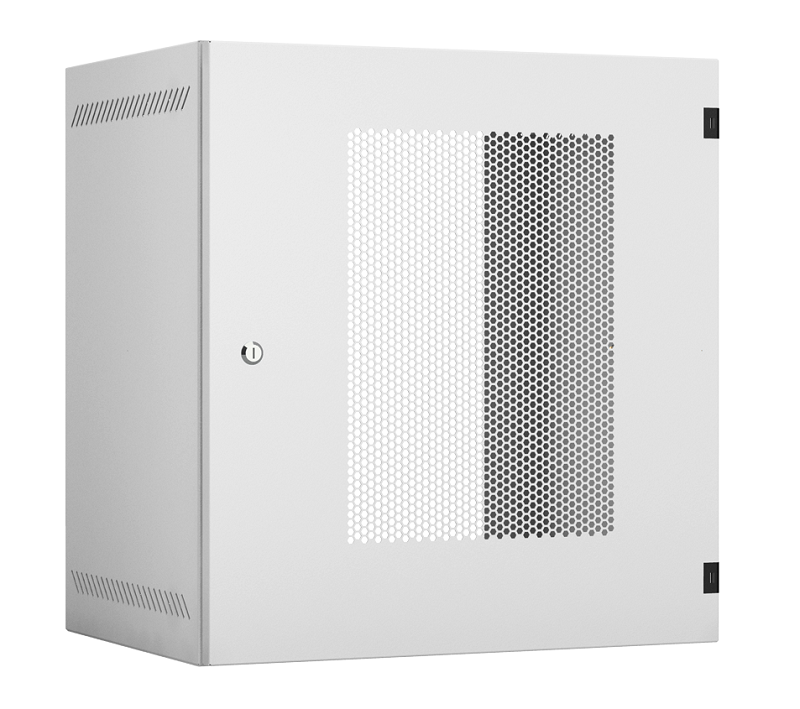EC-WA-125440-W-P-GY - Настенный шкаф 19", 12U, перфорированная дверь, Ш540хВ573хГ400мм, 1 пара монтажных направляющих, сварной, серый Настенный шкаф 19", 12U, перфорированная дверь, Ш540хВ573хГ400мм, 1 пара монтажных направляющих, сварной, серый