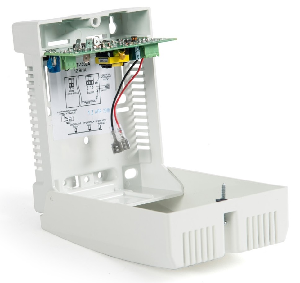 Блок бесперебойного питания, 12В, 1,0 А, пластиковый корпус под АКБ 1,2Ач