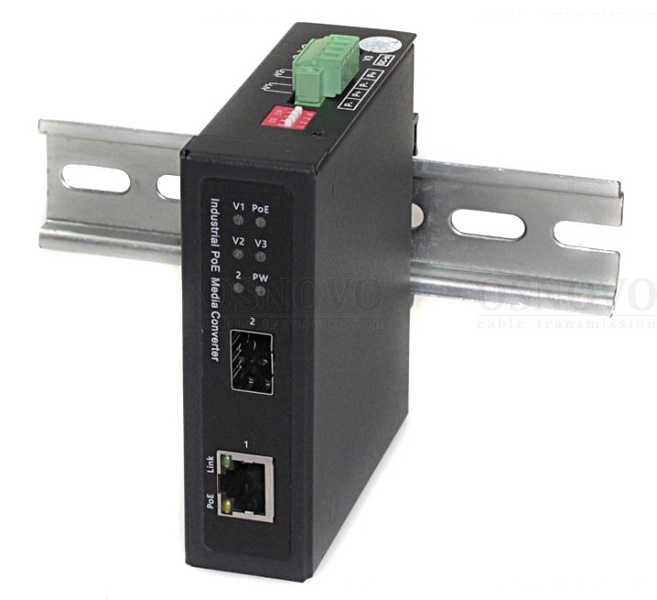 Промышленный компактный медиаконвертер Gigabit Ethernet с поддержкой PoE BT до 90W. Порты: 1 x GE (10/100/1000Base-T) с PoE (до 90W), 1 x GE SFP (100/1000Base-X). Соответствует стандартам PoE IEEE 802.3af/at/bt. Поддержка режима CCTV