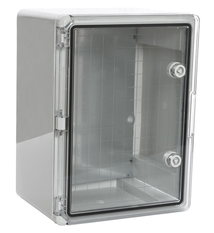 Корпус пластиковый с монтажной панелью ЩМП IP65 прозрачная дверь 400х300х220