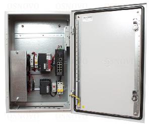 Уличный управляемый (L2+) коммутатор на 10 портов с термостабилизацией, резервным питанием и функцией мониторинга температуры/влажности/напряжения на базе уличной станции OS-46TB1. Порты: 1 x GE (10/100/1000Base-T) с PoE (до 90W, IEEE 802.3bt) + 7 x GE (10/100/1000Base-T) с PoE (до 30W) + 2 x GE SFP (1000Base-X). Суммарный бюджет PoE до 240W