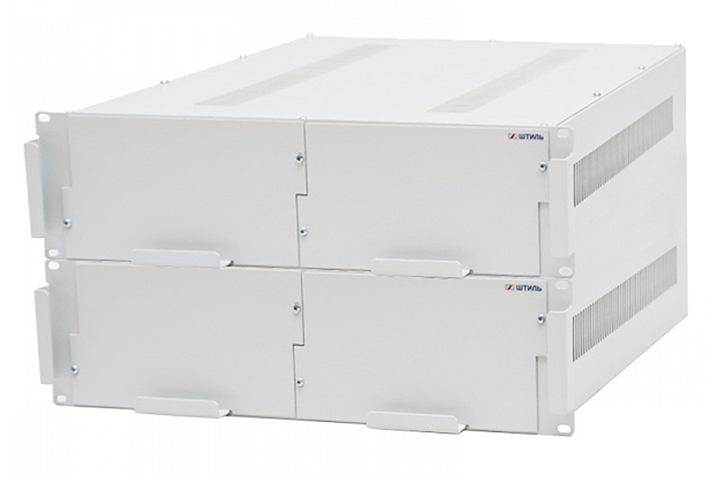 Батарейный модуль для работы с ИБП SR1106L, SR1110L, SR3110L для установки в 19" стойку, 6U; U-батарей 192 В, 16 батареи 12 В 12 А·ч, суммарная ёмкость 12 А·ч; разъём подключения к ИБП TD50A; t-раб.+20…+25°С, 266×483×700 мм