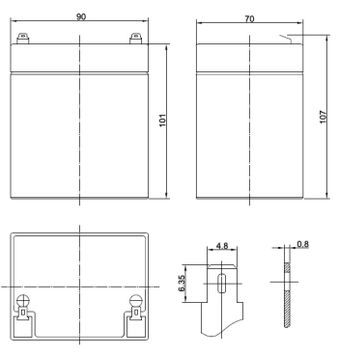 Аккумулятор&nbsp;&nbsp;5,4 А/ч, 12В